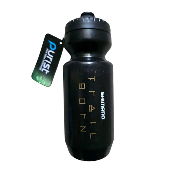 Shimano Cycling Water Bottle Trail Born Black Outdoor Biking Race Athlete NWT - Picture 3 of 3